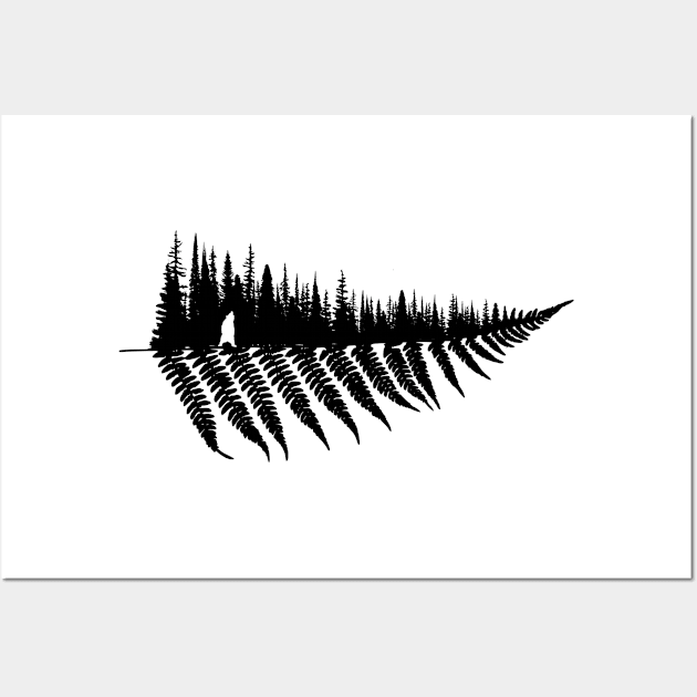 Forest Fern Wall Art by Bongonation